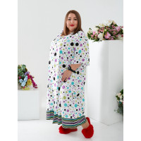 Нічна сорочка 2205-7 великого розміру із натурального турецького штапелю