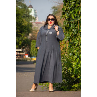 Сукня 3492-2 для повних жінок із щільного трикотажу 