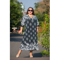 Приваблива та стильна сукня 3499-1 з трикотажу корейського виробництва.