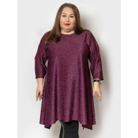 Туніка бордо 4401-2 для повних жінок