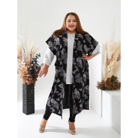 Стильний жилет 3545-3 з коротким рукавом великих розмірів