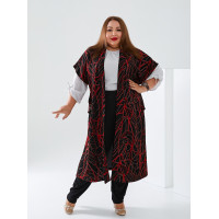 Стильний жилет 3545-2 з коротким рукавом великих розмірів