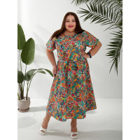 Сукня 2219-2 великих розмірів із 100% котону