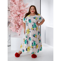 Домашня сукня 3590-1 зі штапеля