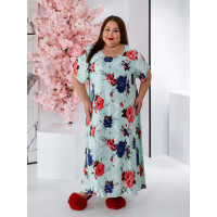 Домашня сукня 3590-4 зі штапеля