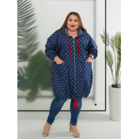 Джинсовий кардиган 3535 для повних жінок великих розмірів