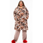 Домашний костюм 2210-3 для полных женщин из турецкого махрового материала велсофт