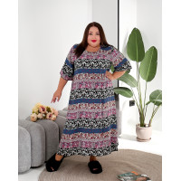 Нічна сорочка 2220-2 з орнаментом великих розмірів 