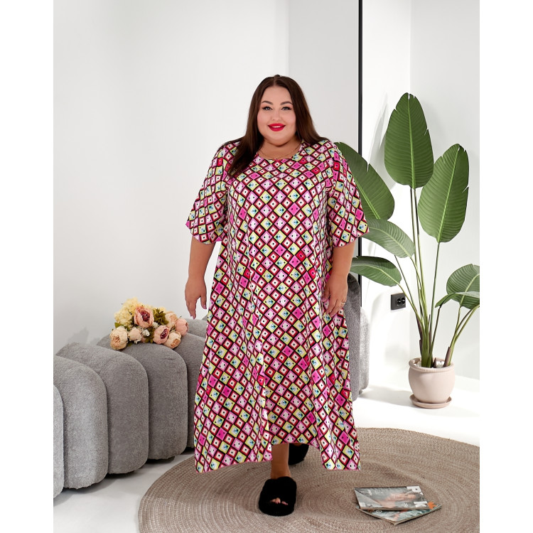 Домашня сукня "Мрія літа" 2220-5 великих розмірів