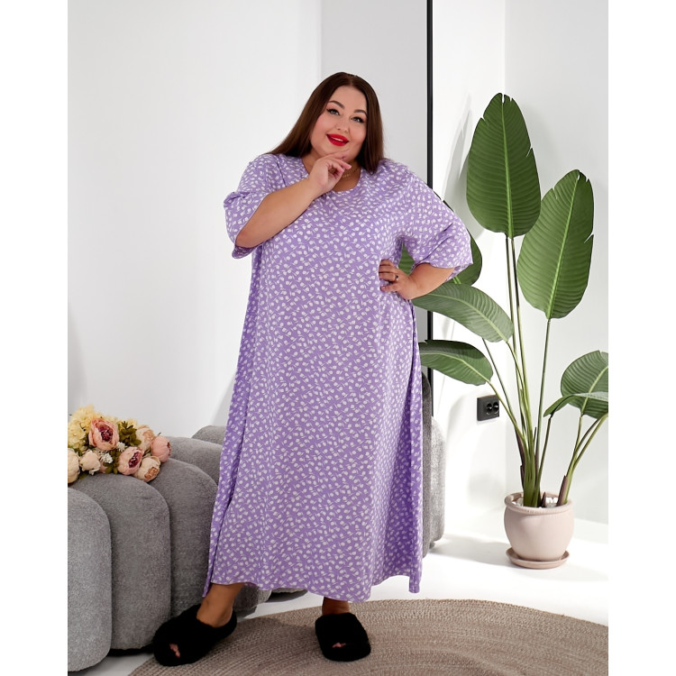 Домашня сукня "Райський поцілунок" 2220-7 великих розмірів