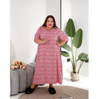 Нічна сорочка "Рожева мрія" 2220-8 великого розміру