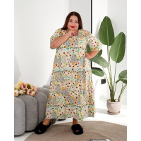 Домашня сукня "Сон пелюсток" 2220-9 великих розмірів