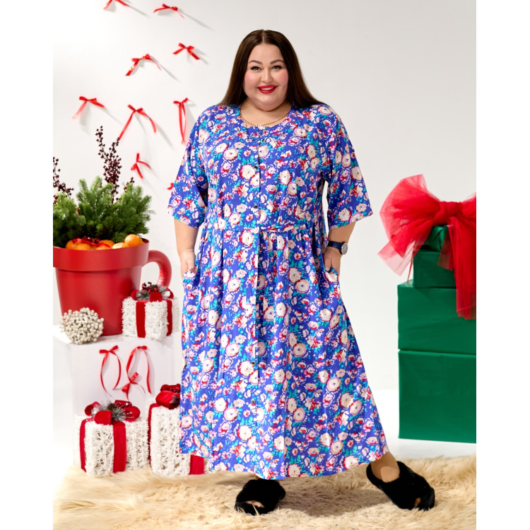 Домашній халат «Домашня насолода» 2221-3 великого розміру