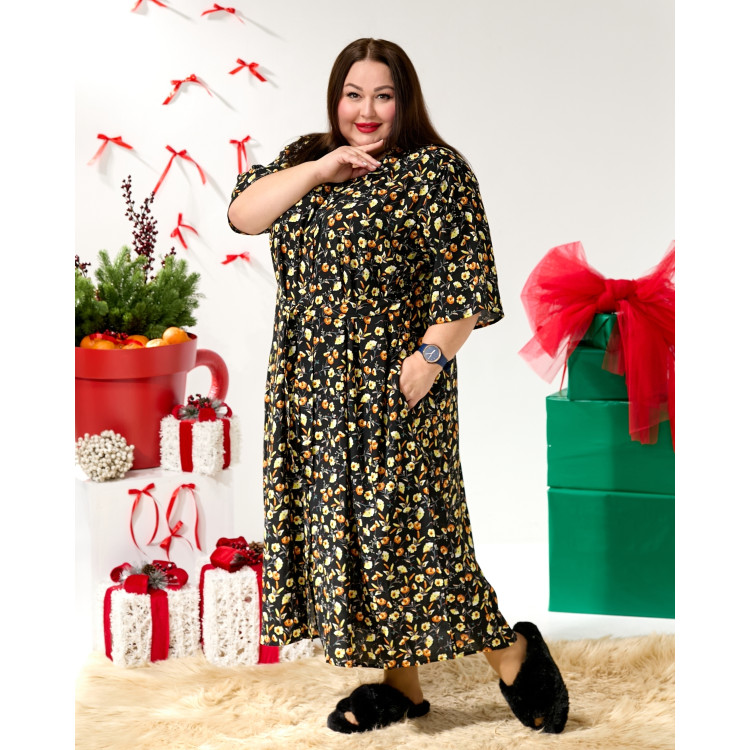 Домашній халат "Теплі обійми" 2221-5 великого розміру