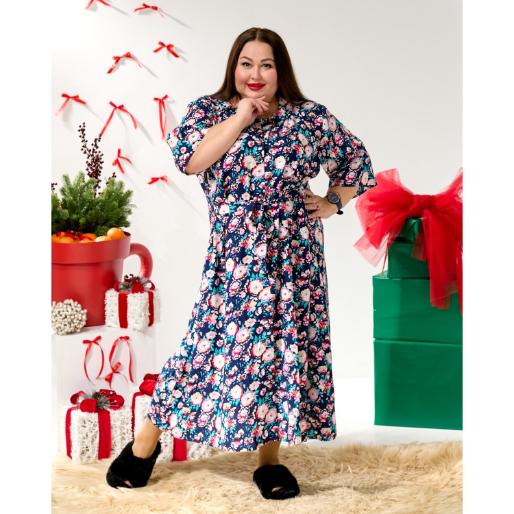 Домашній халат " Легкий дотик" 2221-7 великого розміру