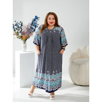 Плаття 2231-2 з карманами з тканини масло