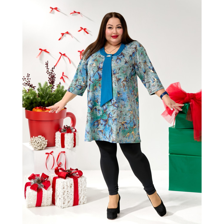 Туніка- краватка 3656 великого розміру 