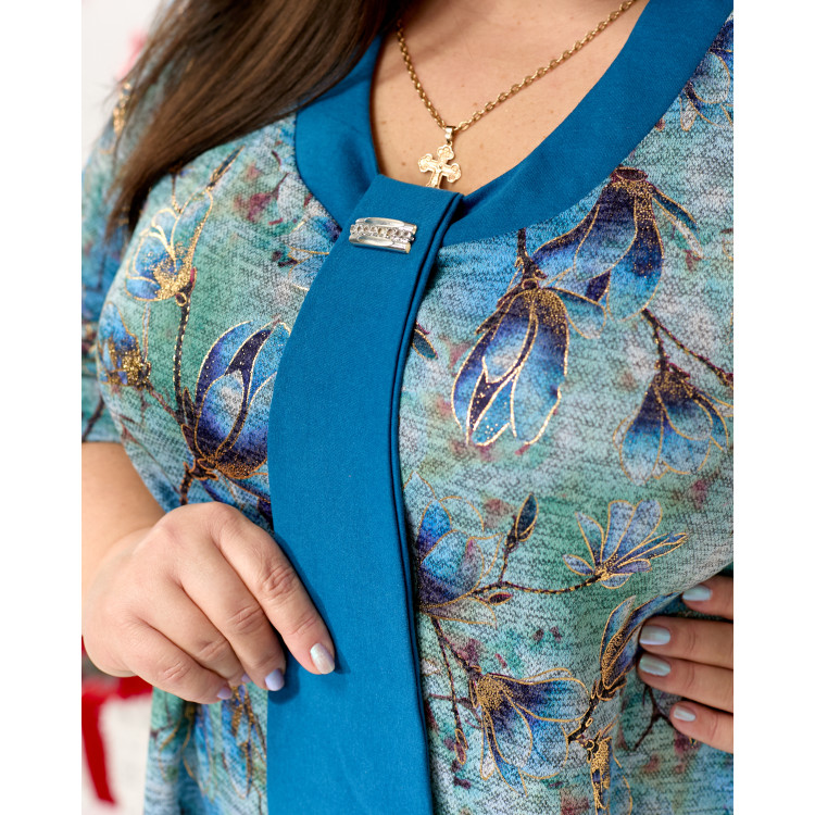 Туніка- краватка 3656 великого розміру 