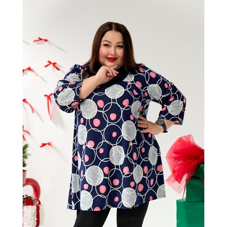 Комфортна туніка 3657-1 великого розміру