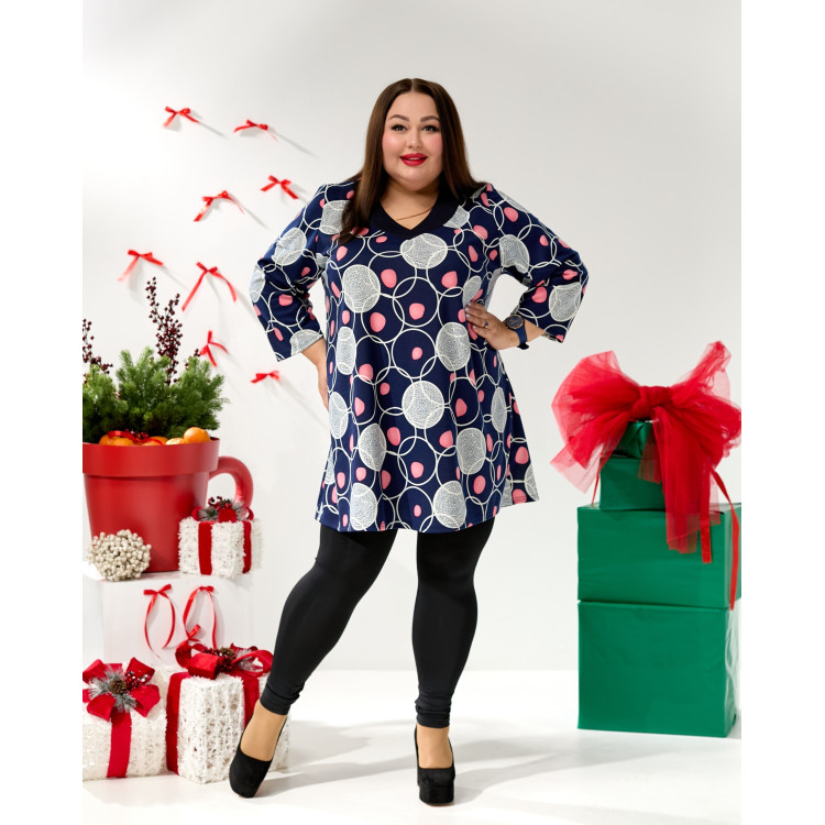 Комфортна туніка 3657-1 великого розміру