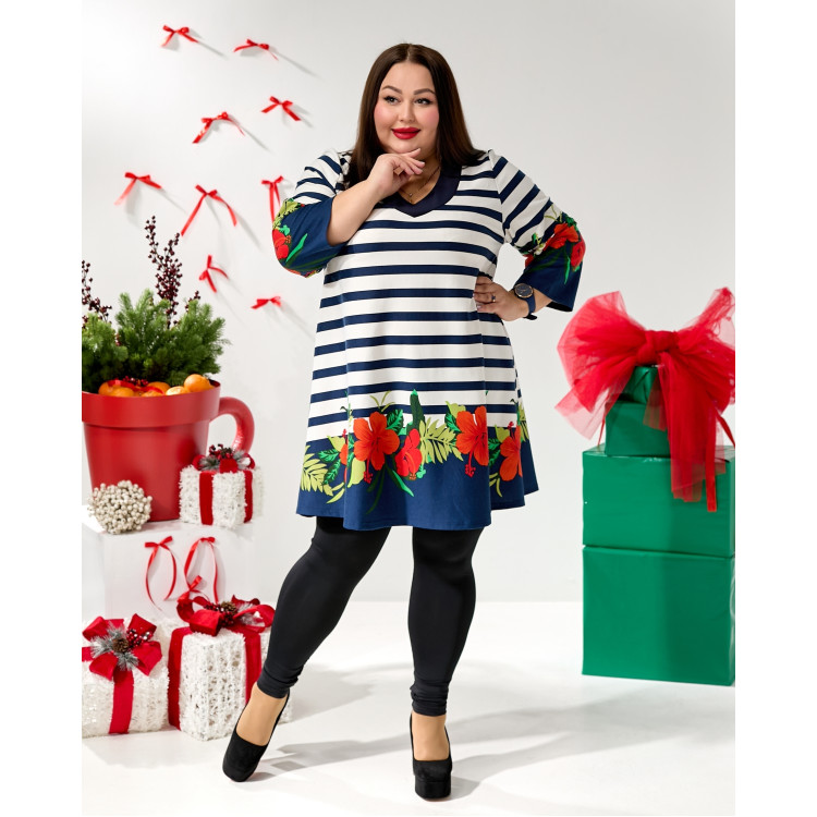 Гармонійна туніка 3657-2 великого розміру