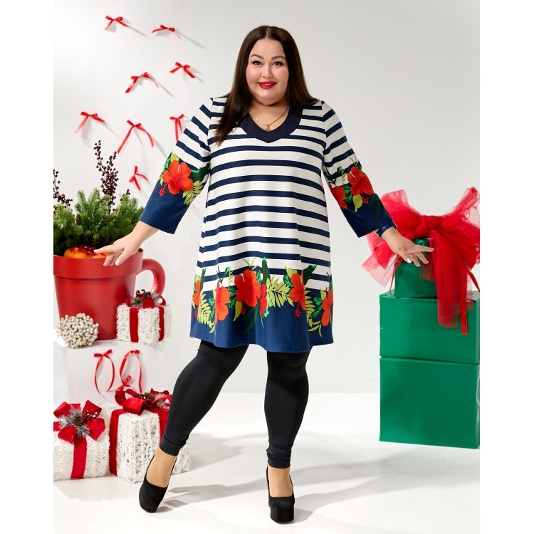 Гармонійна туніка 3657-2 великого розміру