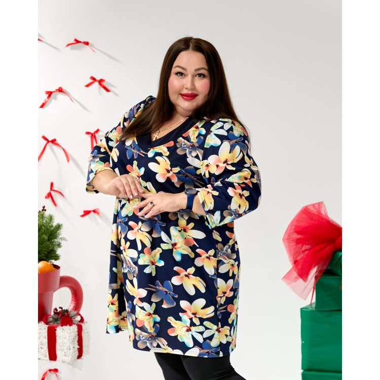 Ніжна туніка 3657-3 великого розміру