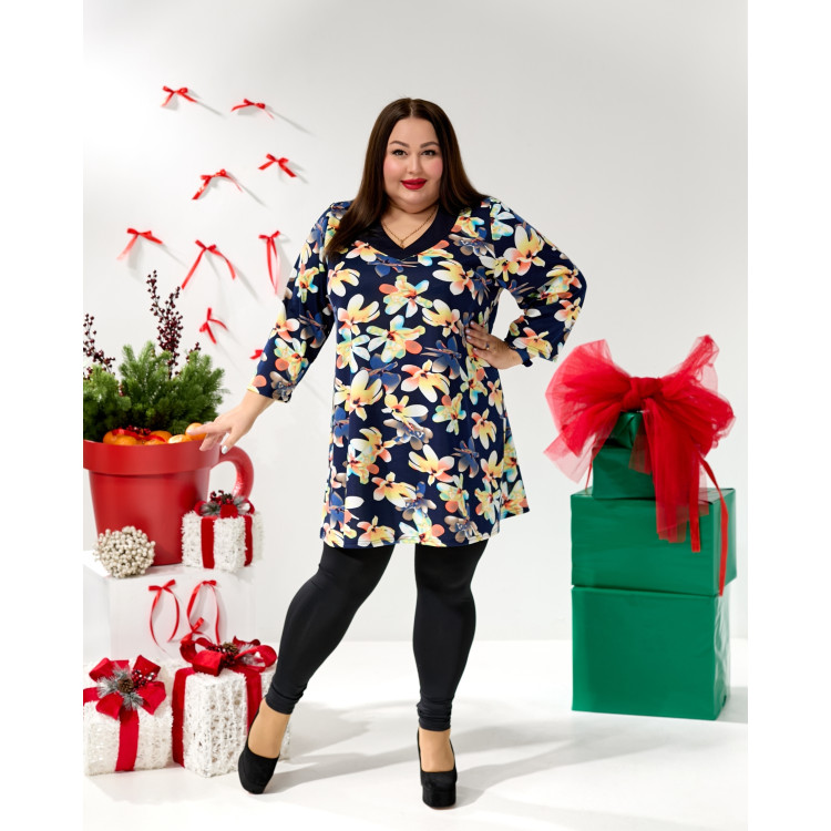 Ніжна туніка 3657-3 великого розміру