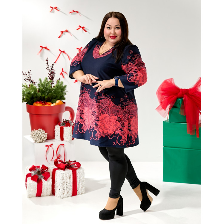 Туніка для щоденного комфорту 3657-4 великого розміру