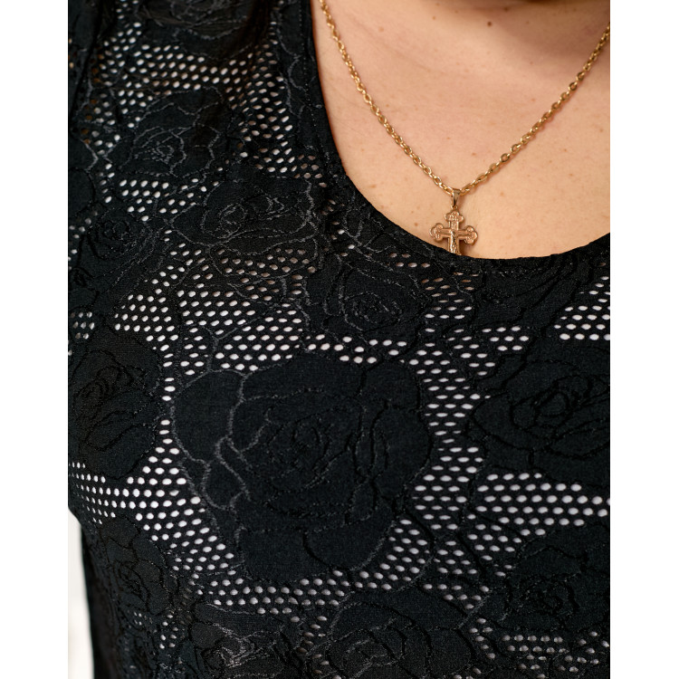 Гіпюрова туніка 3659 великого розміру