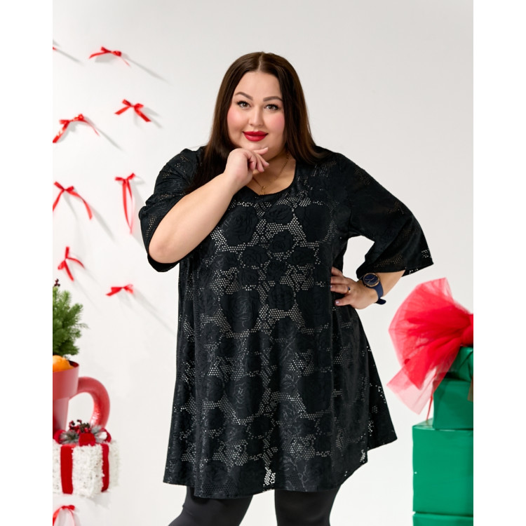 Гіпюрова туніка 3659 великого розміру